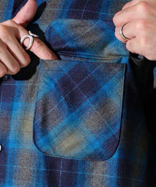 セール】【PENDLETON】-Crafted in Japan- Open Collar Shirt（シャツ