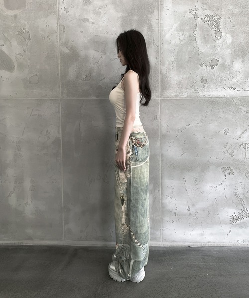 VEILA（ヴェイラ）の「y2kデニムパンツ（デニムパンツ・レディース・ブルー・S/M/L）」の13枚目の写真