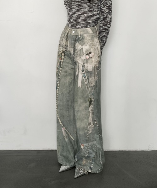 VEILA（ヴェイラ）の「y2kデニムパンツ（デニムパンツ・レディース・ブルー・S/M/L）」の22枚目の写真