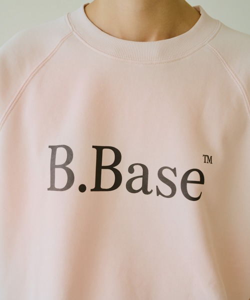BROKEN BASE（ブロークンベース）の「B.Base Logo Crewneck Sweat / B.Baseロゴクルーネックスウェット（スウェット・メンズ・ヘザーグレー/ブラック/エメラルド/ライトピンク/ホワイト/ネイビー・SMALL/MEDIUM/LARGE）」の21枚目の写真