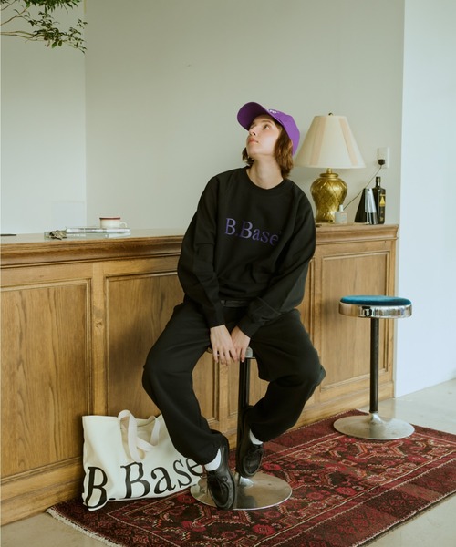 B.Base Logo Crewneck Sweat / B.Baseロゴクルーネックスウェット