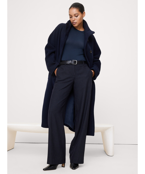 Banana Republic（バナナリパブリック）の「リュクス ウールブレンド クルーネックTシャツ（Tシャツ/カットソー・レディース・アイボリー/チャコールグレー/ブラウン/ネイビー・XS/L/S/M）」の12枚目の写真