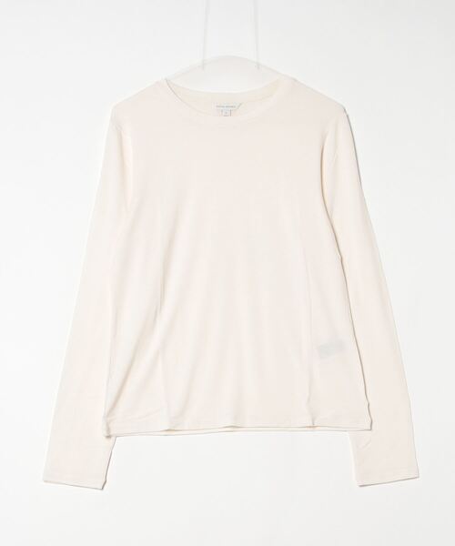 Banana Republic（バナナリパブリック）の「リュクス ウールブレンド クルーネックTシャツ（Tシャツ/カットソー・レディース・アイボリー/チャコールグレー/ブラウン/ネイビー・XS/L/S/M）」の5枚目の写真