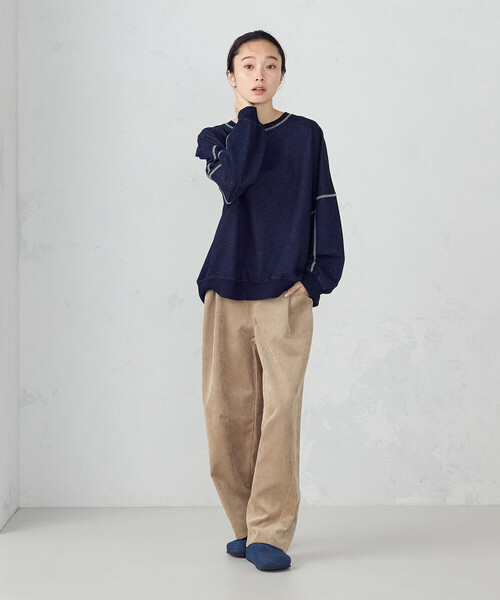 ONIGIRI（オニギリ）の「コーデュロイ カービーパンツ / セットアップ対応（その他パンツ・レディース・ブラウン/ベージュ・MEDIUM）」の19枚目の写真