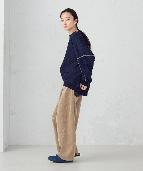 ONIGIRI（オニギリ）の「コーデュロイ カービーパンツ / セットアップ対応（その他パンツ・レディース・ブラウン/ベージュ・MEDIUM）」の20枚目の写真