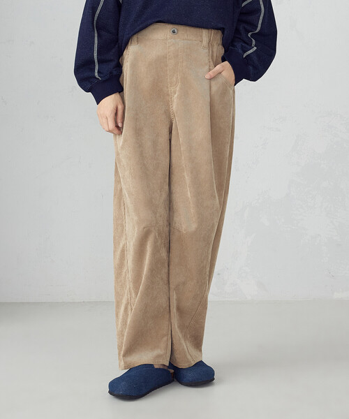 ONIGIRI（オニギリ）の「コーデュロイ カービーパンツ / セットアップ対応（その他パンツ・レディース・ブラウン/ベージュ・MEDIUM）」の21枚目の写真