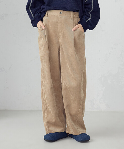 ONIGIRI（オニギリ）の「コーデュロイ カービーパンツ / セットアップ対応（その他パンツ・レディース・ブラウン/ベージュ・MEDIUM）」の22枚目の写真
