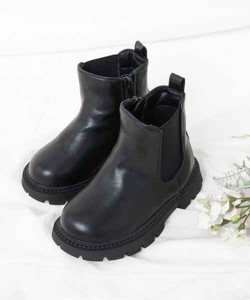 1436 アーツアンドサイエンス サイドゴア レザー ロングブーツ 黒 25cm