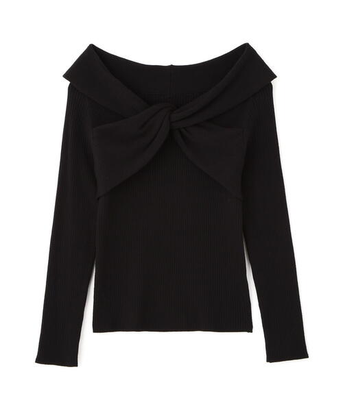 PROPORTION BODY DRESSING(プロポーションボディドレッシング)の「リボンオフショルリブニット / 1215270115(ニット/セーター・レディース・ブルー/ブラック/ホワイト系その他・FREE)」の20枚目の写真