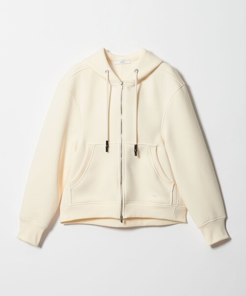 ASTRAET（アストラット）の「＜ASTRAET＞ダンボール ジップパーカー（パーカー・レディース・ブラック/オフホワイト・FREE）」の2枚目の写真