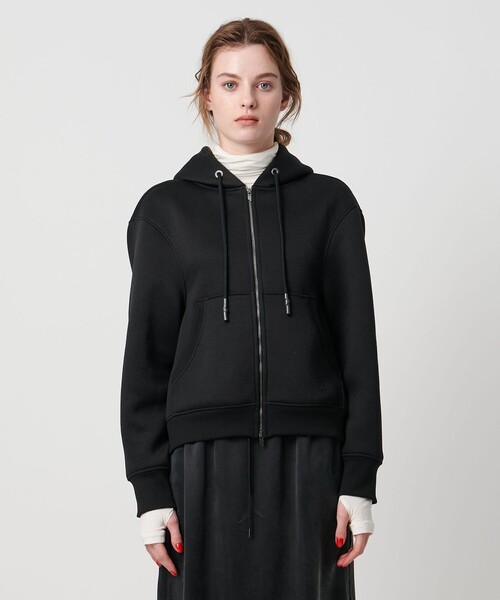 ASTRAET（アストラット）の「＜ASTRAET＞ダンボール ジップパーカー（パーカー・レディース・ブラック/オフホワイト・FREE）」の6枚目の写真