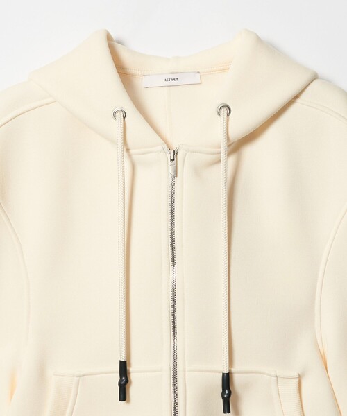 ASTRAET（アストラット）の「＜ASTRAET＞ダンボール ジップパーカー（パーカー・レディース・ブラック/オフホワイト・FREE）」の10枚目の写真