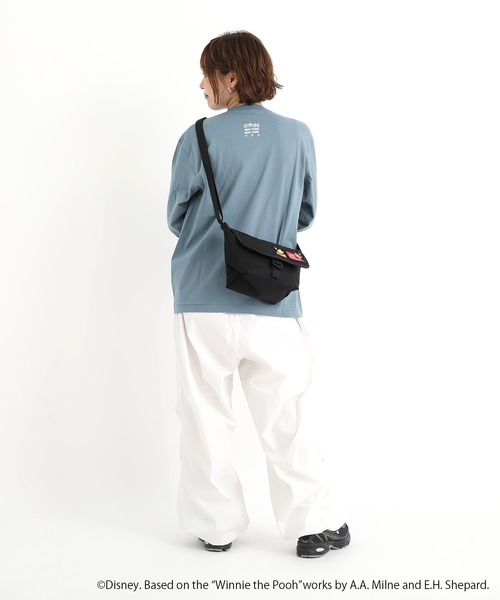 Manhattan Portage（マンハッタンポーテージ）の「NYLON MESSENGER BAG (XXS) FZP 500D CORDURA 25 / POOH（メッセンジャーバッグ・レディース・ブラック・X-SMALL）」の10枚目の写真
