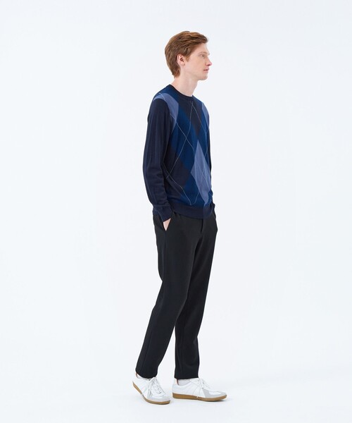 MACKINTOSH PHILOSOPHY（ﾏｯｷﾝﾄｯｼｭ ﾌｨﾛｿﾌｨｰ）の「ビッグアーガイル クルーネックプルオーバーニット（ニット/セーター・メンズ・ブルー系その他7/ブラウン系その他6・38/40）」の3枚目の写真
