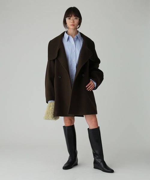 【美品】バビロン⭐️BABYLONE⭐️ ジャケット⭐️コート⭐️定価42900円 ダブルフェイスPコート（ピーコート）｜BABYLONE（バビロン）の