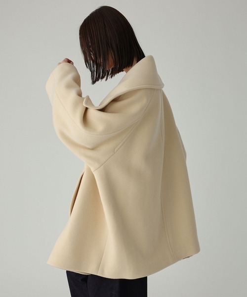 BABYLONE（バビロン）の「ダブルフェイスPコート（ピーコート・レディース・クリーム/グレー/ブラウン・フリー）」の19枚目の写真