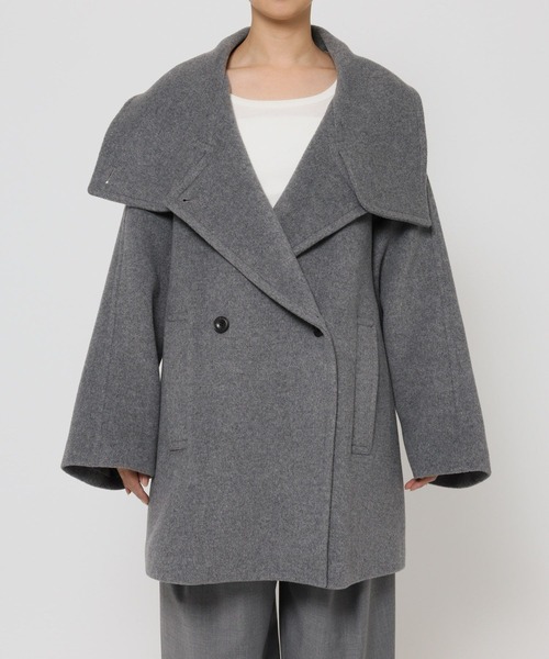 BABYLONE（バビロン）の「ダブルフェイスPコート（ピーコート・レディース・クリーム/グレー/ブラウン・フリー）」の14枚目の写真