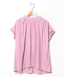 MELROSE メルローズ ブラウス  ピンク 共布付き MELROSE STORE】今すぐ着られる“即戦力トップス”｜メルローズ公式通販