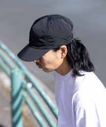 kuros'（クロス）の「【Nine Tailor × kuros’別注品】リモンタナイロン キャップ（メッシュ） 黒 日本製（キャップ）」