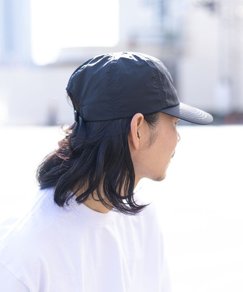 kuros'（クロス）の「【Nine Tailor × kuros’別注品】リモンタナイロン キャップ（メッシュ） 黒 日本製（キャップ・レディース・ブラック・FREE）」の2枚目の写真
