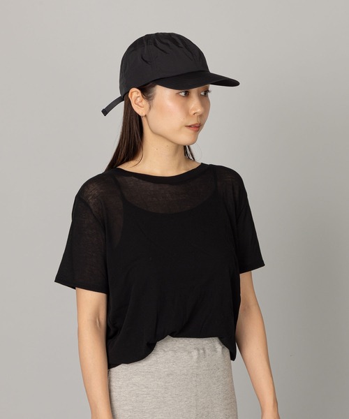 kuros'（クロス）の「【Nine Tailor × kuros’別注品】リモンタナイロン キャップ（メッシュ） 黒 日本製（キャップ・レディース・ブラック・FREE）」の4枚目の写真