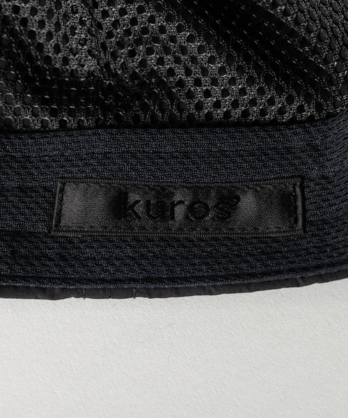 kuros'（クロス）の「【Nine Tailor × kuros’別注品】リモンタナイロン キャップ（メッシュ） 黒 日本製（キャップ・レディース・ブラック・FREE）」の12枚目の写真