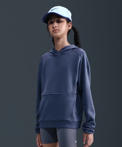 NIKE(ナイキ)の「ナイキ NIKE ナイキ YTH DF マルチプルオーバー L/S フーディ ラブ(パーカー・キッズ・ブラック/ブルーグレー・130cm/140cm/150cm/160cm)」の2枚目の写真