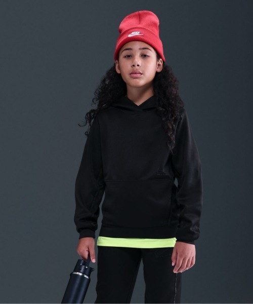 NIKE(ナイキ)の「ナイキ NIKE ナイキ YTH DF マルチプルオーバー L/S フーディ ラブ(パーカー・キッズ・ブラック/ブルーグレー・130cm/140cm/150cm/160cm)」の1枚目の写真
