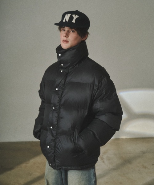 セール】High-neck volume puffer jacket/ハイネック中綿ボリューム