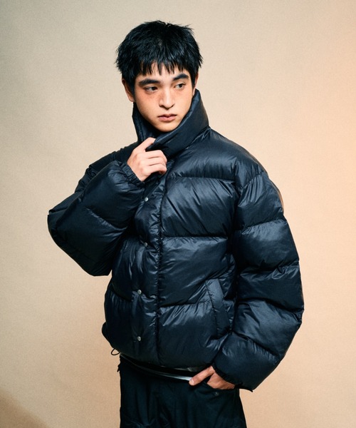 セール】High-neck volume puffer jacket/ハイネック中綿ボリューム