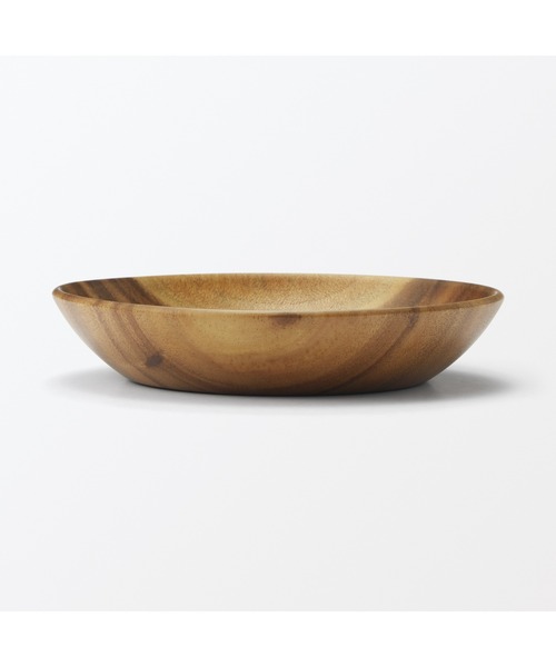 無印良品(ムジルシリョウヒン)の「アカシア 深皿 約直径20×高さ4cm(食器・メンズ・ナチュラル・FREE)」の2枚目の写真