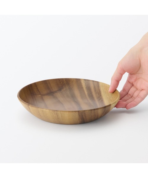無印良品(ムジルシリョウヒン)の「アカシア 深皿 約直径20×高さ4cm(食器・メンズ・ナチュラル・FREE)」の6枚目の写真