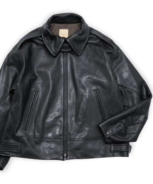 ANTHEM A】 LAMB LEATHER MILITARY BLOUSON 【公式通販】
