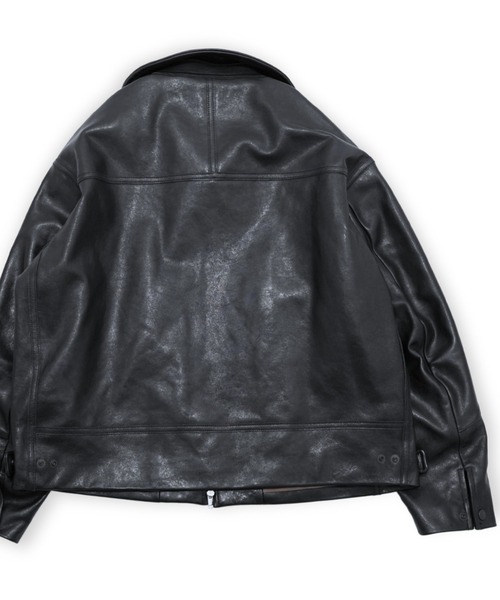 ANTHEM A】 LAMB LEATHER MILITARY BLOUSON（ライダースジャケット