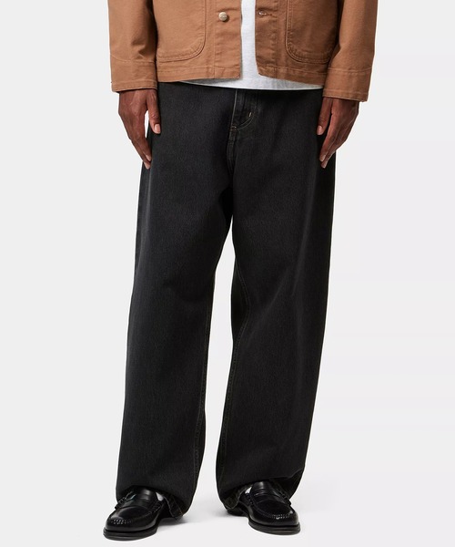 Carhartt WIP ブラック ワイドパンツ Carhartt（カーハート） ジーンズ WIP ワイドシルエット ダブルニー
