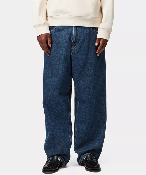 Carhartt(カーハート)の「Carhartt WIP/カーハートダブリューアイピー デニム ロンパン BRANDON PANT I035893(デニムパンツ・メンズ・ブラック/ワンウォッシュ・L/M/S/XS)」の8枚目の写真
