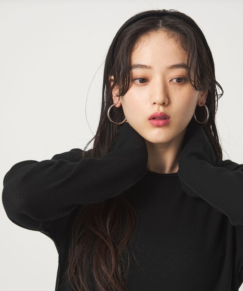 green label relaxing（グリーンレーベルリラクシング）の「【WEB限定】フープ イヤリング（イヤリング・レディース・ゴールド/シルバー・FREE）」の4枚目の写真