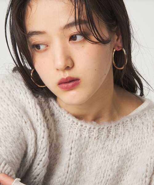 green label relaxing（グリーンレーベルリラクシング）の「【WEB限定】フープ イヤリング（イヤリング・レディース・ゴールド/シルバー・FREE）」の7枚目の写真