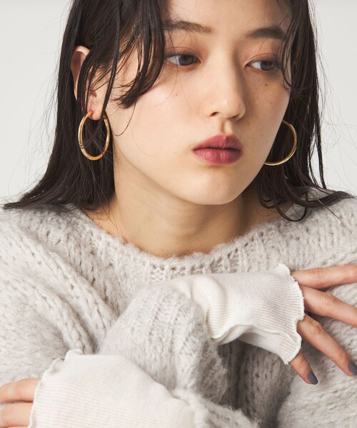 green label relaxing（グリーンレーベルリラクシング）の「【WEB限定】フープ イヤリング（イヤリング・レディース・ゴールド/シルバー・FREE）」の8枚目の写真