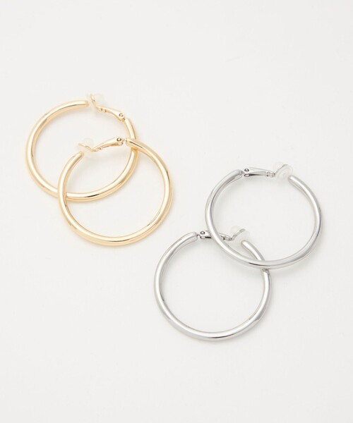 green label relaxing（グリーンレーベルリラクシング）の「【WEB限定】フープ イヤリング（イヤリング・レディース・ゴールド/シルバー・FREE）」の16枚目の写真