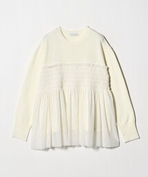 チュールビスチェ フェイクレイヤード ニット ＜A DAY IN THE LIFE＞