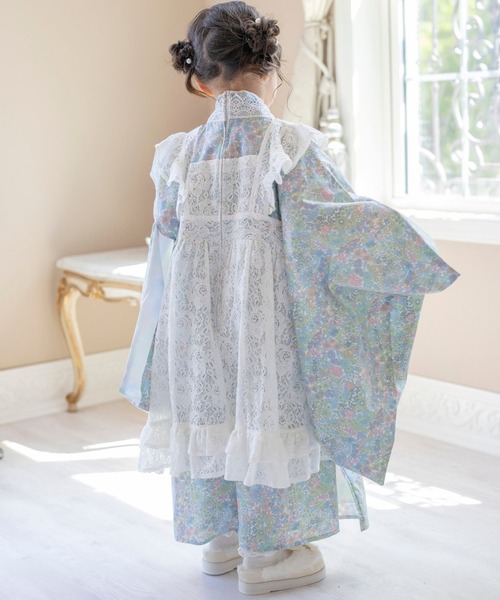 レースエプロン着物ワンピース キッズ（着物）｜Catherine Cottage