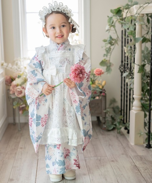 キャサリンコテージ　大正ロマン着物レースワンピース　120 キャサリンコテージ 大正ロマン着物レースワンピース 120