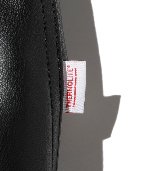 Valley Apparel(バレーアパレル)の「フェイクレザー フーデッドリブジャケット/フライトジャケット(ミリタリージャケット・メンズ・ブラック/ブラウン・MEDIUM/LARGE/X-LARGE/SMALL)」の12枚目の写真