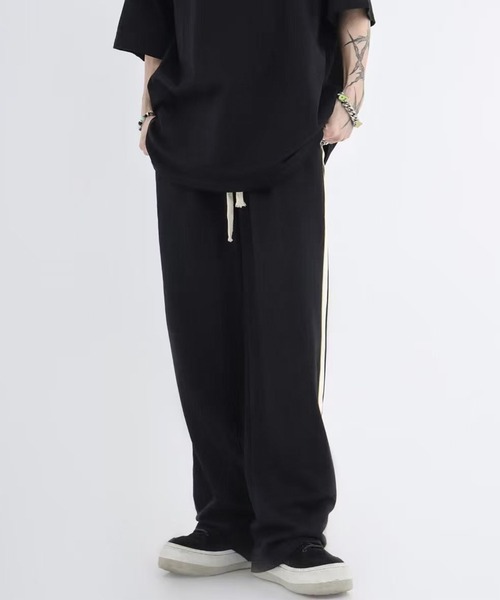 CALIFORNIA OUTFITTERS(カリフォルニア アウトフィッターズ)の「10D50-MZ サイドライントラックパンツ ワイド スウェットパンツ(その他パンツ・メンズ・ブラウン/ブラック・XL/L/M)」の7枚目の写真