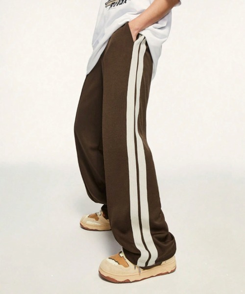 CALIFORNIA OUTFITTERS(カリフォルニア アウトフィッターズ)の「10D50-MZ サイドライントラックパンツ ワイド スウェットパンツ(その他パンツ・メンズ・ブラウン/ブラック・XL/L/M)」の11枚目の写真