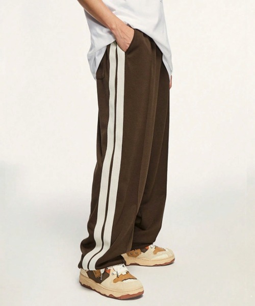 CALIFORNIA OUTFITTERS(カリフォルニア アウトフィッターズ)の「10D50-MZ サイドライントラックパンツ ワイド スウェットパンツ(その他パンツ・メンズ・ブラウン/ブラック・XL/L/M)」の12枚目の写真