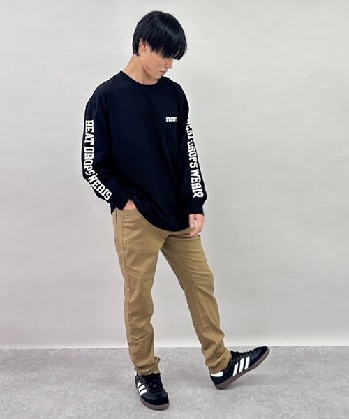 GLAZOS（グラソス）の「【あったか】裏起毛スーパーストレッチスリムパンツ（その他パンツ・キッズ・ベージュ/ブラック/カーキ・160cm/150cm/170cm）」の17枚目の写真