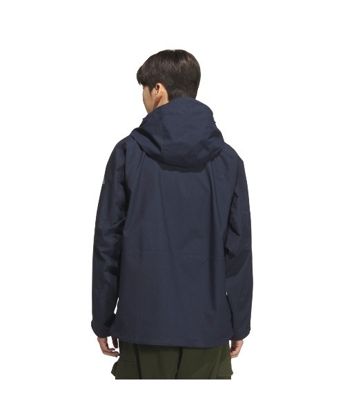 adidas（アディダス）の「アディダス adidas シティエスケープ ルーズフィット デニム 2レイヤー ウーブン パーカー ジャケット（マウンテンパーカー・メンズ・ブラック/ネイビー・S/M/3L/L/LL）」の6枚目の写真