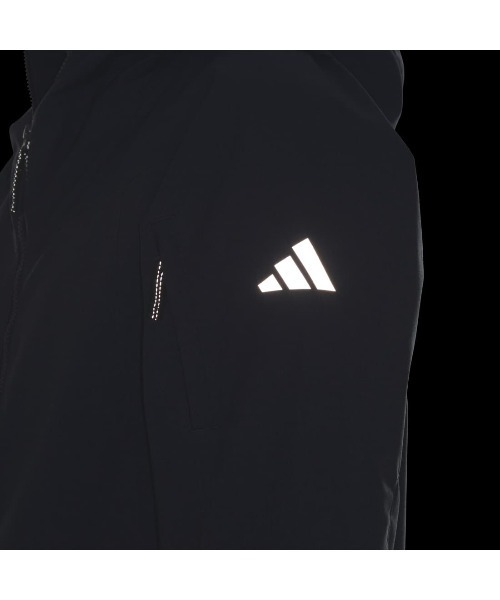 adidas（アディダス）の「アディダス adidas シティエスケープ ルーズフィット デニム 2レイヤー ウーブン パーカー ジャケット（マウンテンパーカー・メンズ・ブラック/ネイビー・S/M/3L/L/LL）」の9枚目の写真